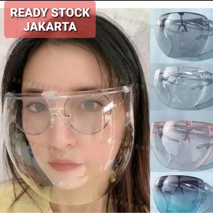 Face Shield Akrilik (Acrylic) Clear Glass Anti fog. Full