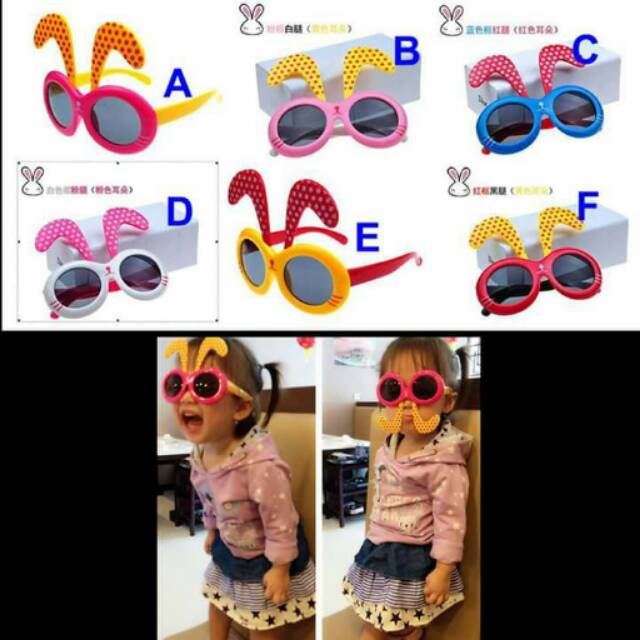 Kacamata Hitam Anak Funny Bunny Sunglasses