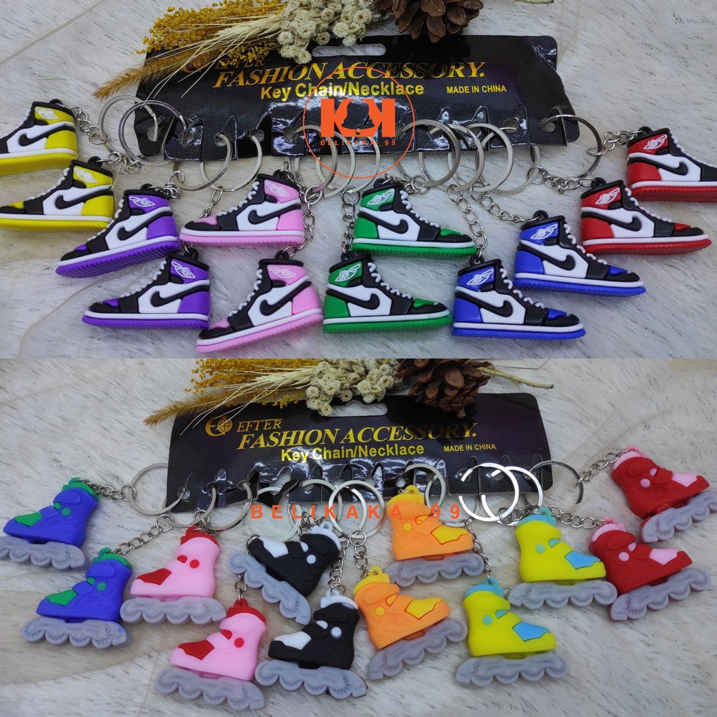 GANTUNGAN KUNCI SEPATU RODA SNEAKERS NIKE IMPORT 3D TIMBUL / GANTUNGAN KUNCI SEPATU SNEAKERS / GANTUNGAN KUNCI SOUVENIR SEPATU RODA SNEKAERS NIKE / GANTUNGAN SEPATU RODA / GANCI SEPATU NIKE / GANCI SNEAKERS / GANCI SEPATU RODA / KEY CHAIN