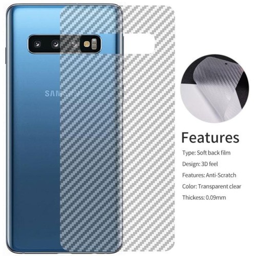 GARSKIN Sticker Carbon Samsung J8 A22 4G 5G S8 Plus S9 Plus S10 Plus Lite 2020 S20 FE Plus Ultra Note 20 Plus Ultra Skin Carbon Fiber Transparan