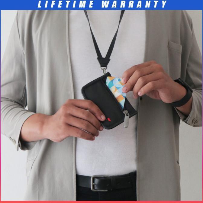 

✨BISA COD✨ LANYARD WALLET NAME TAG TFG TACO 401 BLACK