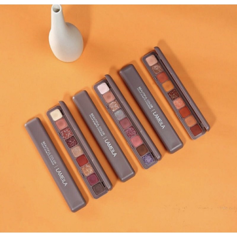 Lameila 3600 Eyeshadow Palette 9 Warna Matte and Glitter