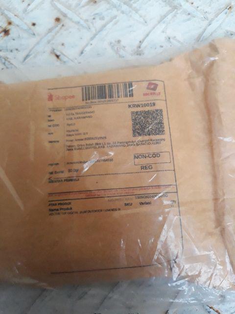 Voltmeter Digital Slim Outdoor Luminos Biru