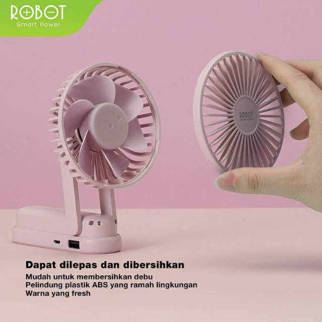 Robot RT-BF11 3 in 1 USB Mini Fan 2000mAh Powerbank