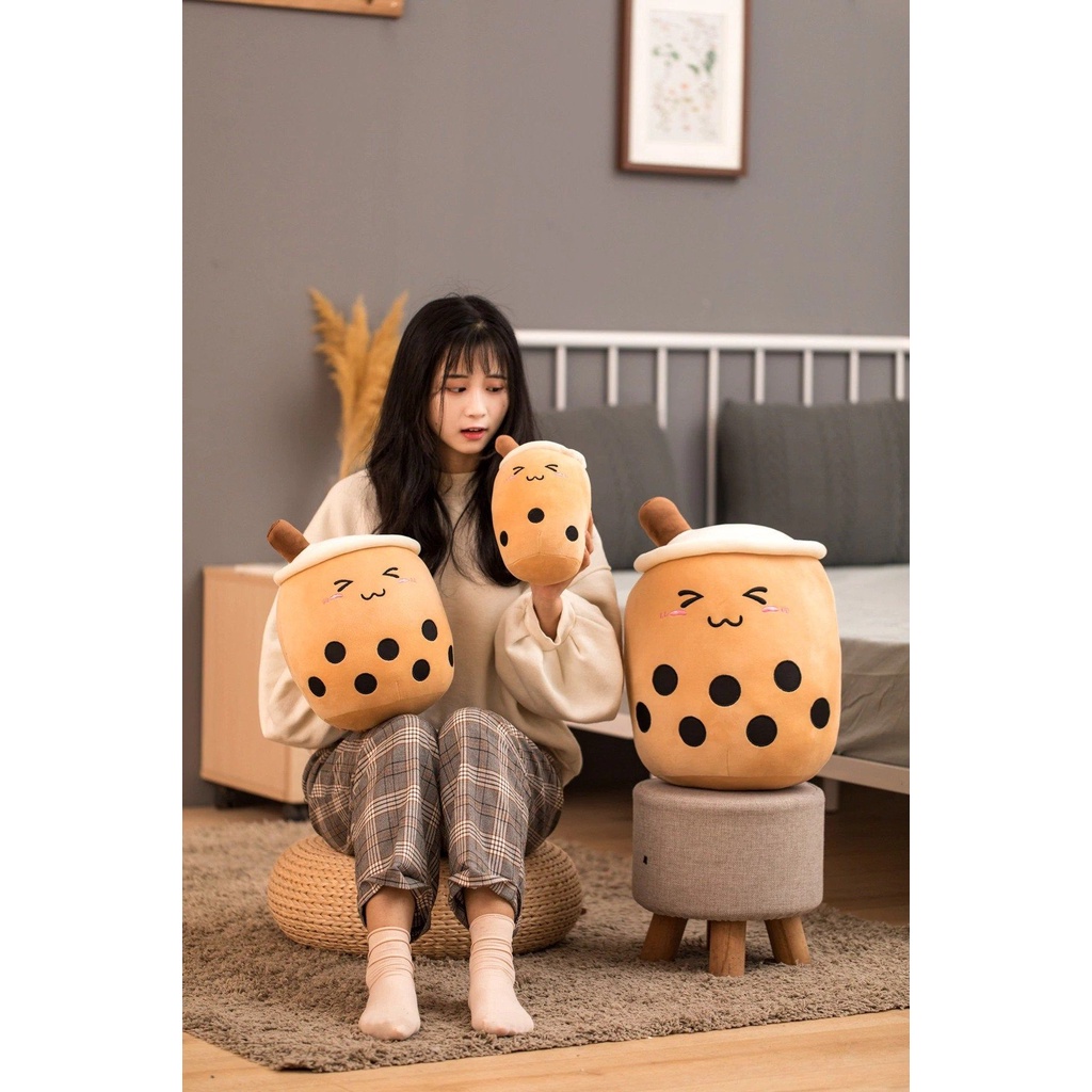 Boneka boba jumbo milk tea murah lembut empuk Boneka kualitas import standar SNI Lucu Dan imut segede galon air