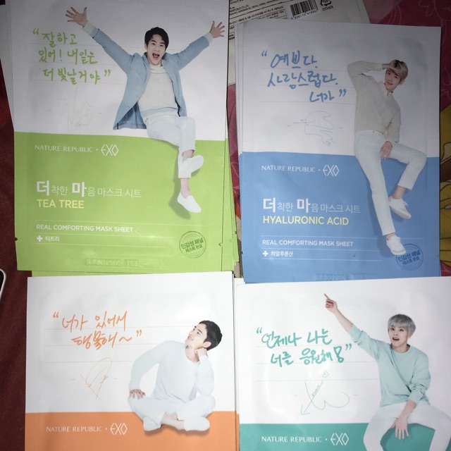 EXO NATURE REPUBLIC REAL COMFORMATING MASK SHEET