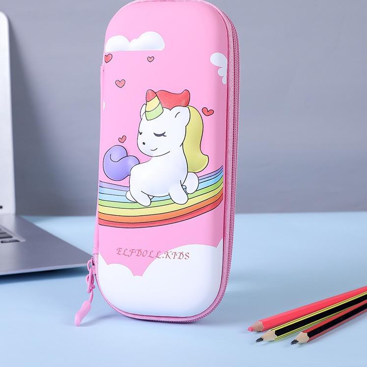 

Terkini KTLCT Tempat pensil kotak pensil 3D unicorn timbul bahan EVA untuk anak import kado anak per