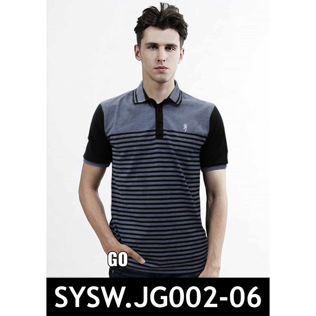 gos SY CRESSIDA KAOS POLO SHIRT COWOK Baju Pria Kaos Kerah 100% Original!