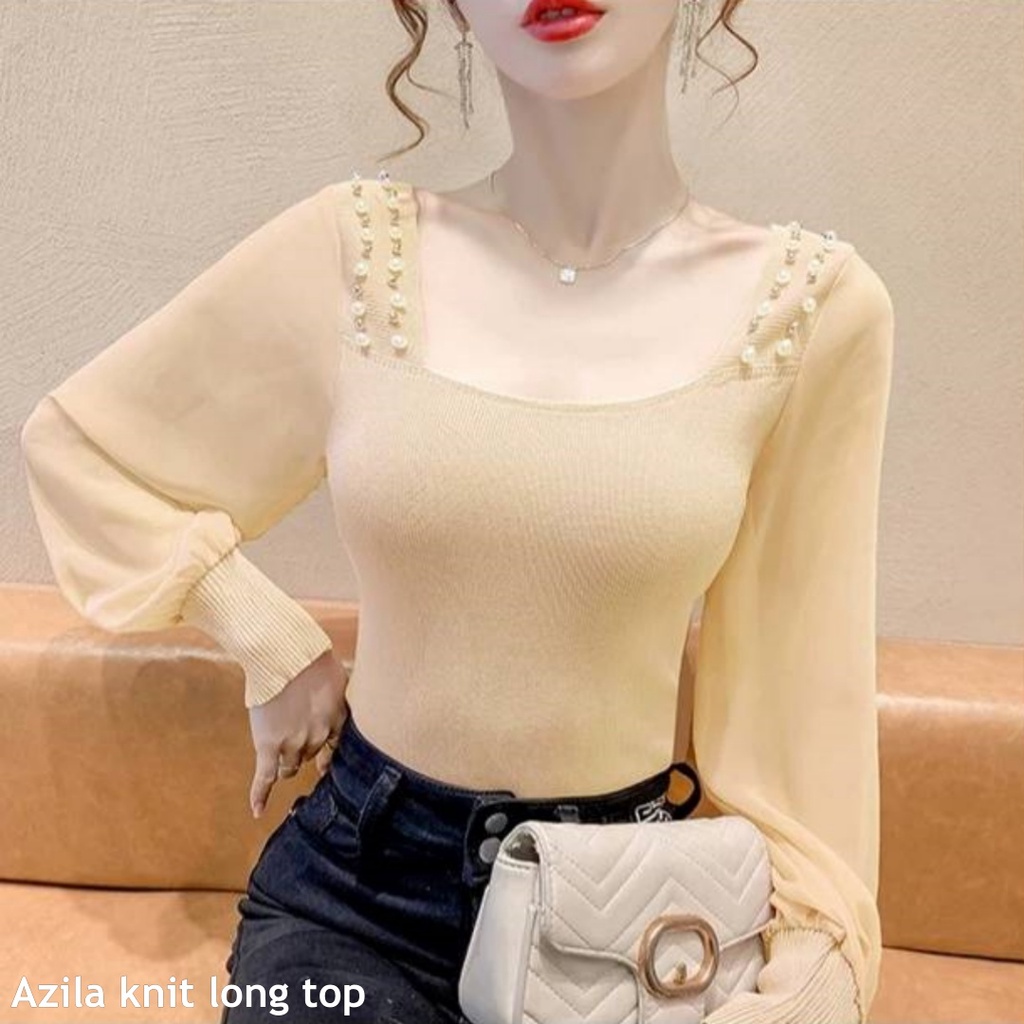 Azila knit long top - Thejanclothes