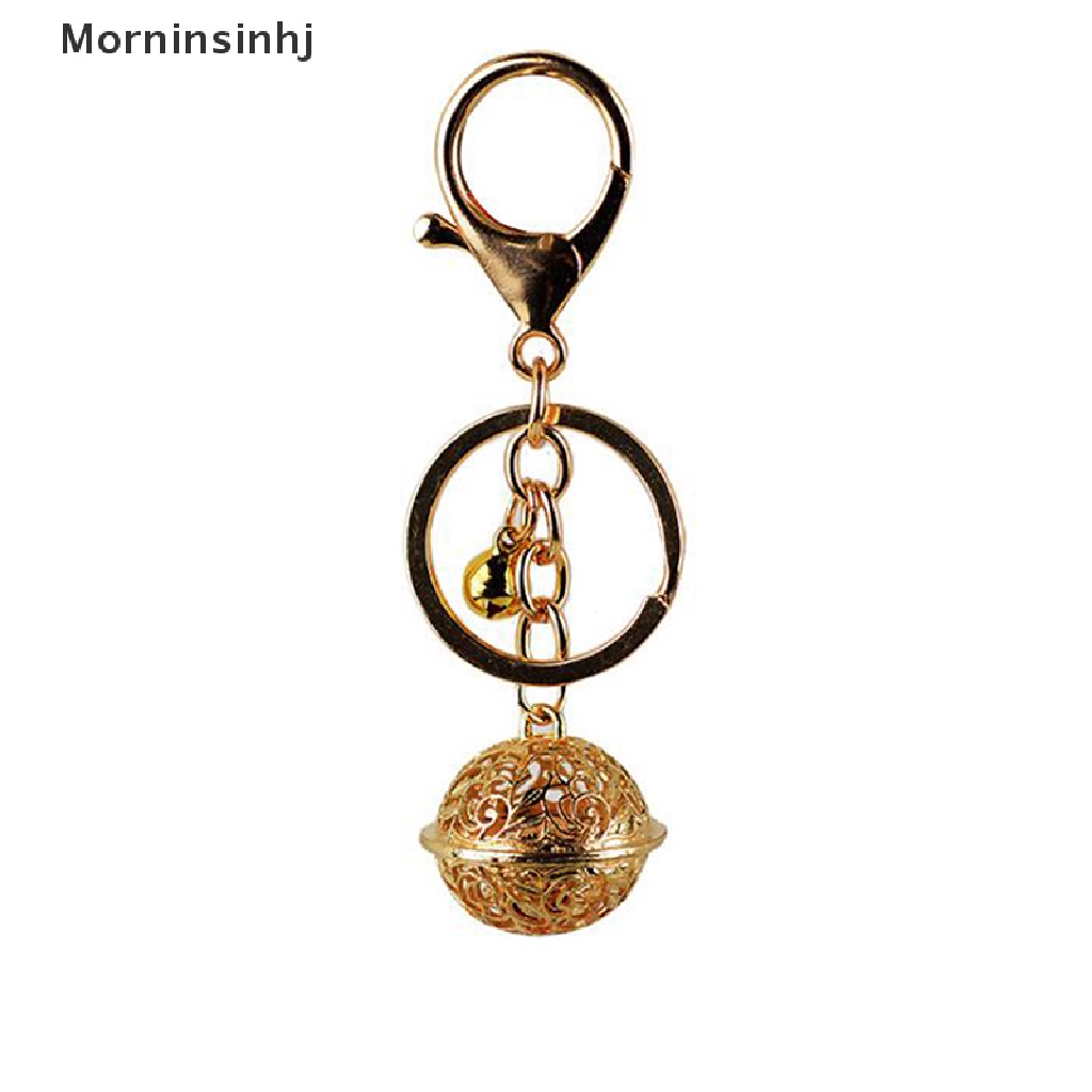 Mornin Kreatif Berongga Bell Logam Gantungan Kunci DIY Tas Dekorasi Liontin Keyring Hadiah id