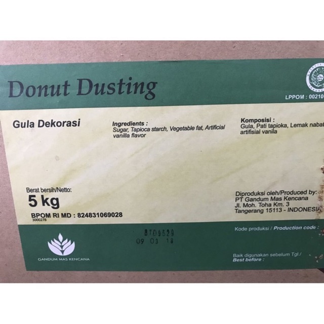 

Gula dingin donut dusting 250gr