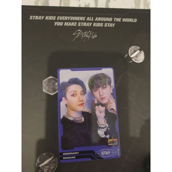 Official Photocard Changbin Bang Chan Oddinary Album Stray Kids