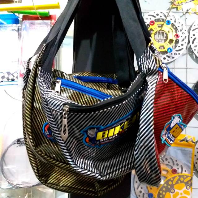 Tas slempang biker karbon