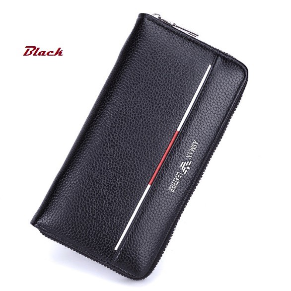 Dompet Unisex Pria Wanita Asli Import Bahan Kulit Asman Vogue - DA001 + DA002