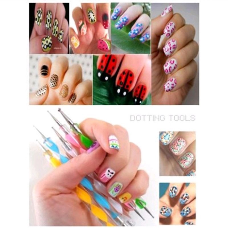 Dotting nail art