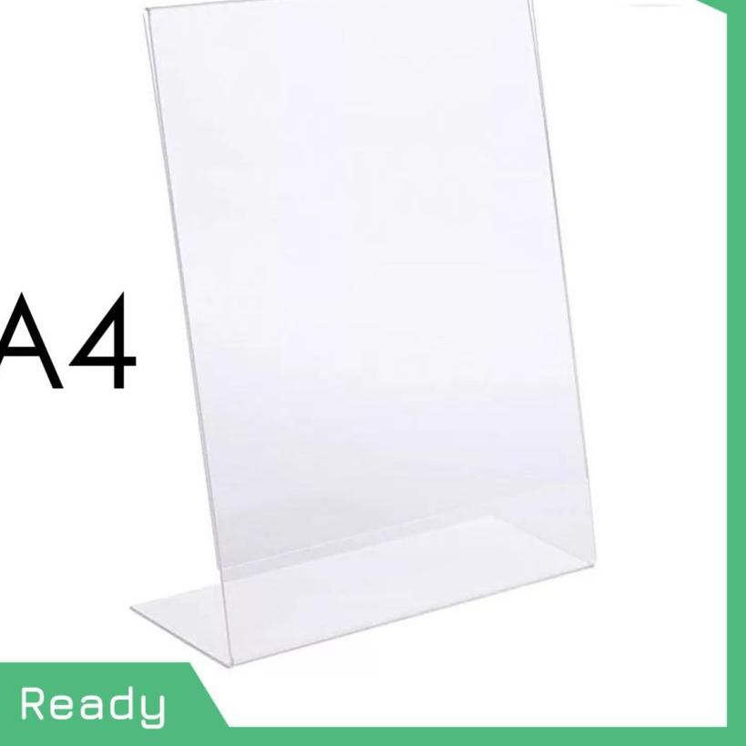 

PROMO 4.4 TEMPAT BROSUR / TENT HOLDER / TENT CARD AKRILIK DISPLAY UKURAN A4