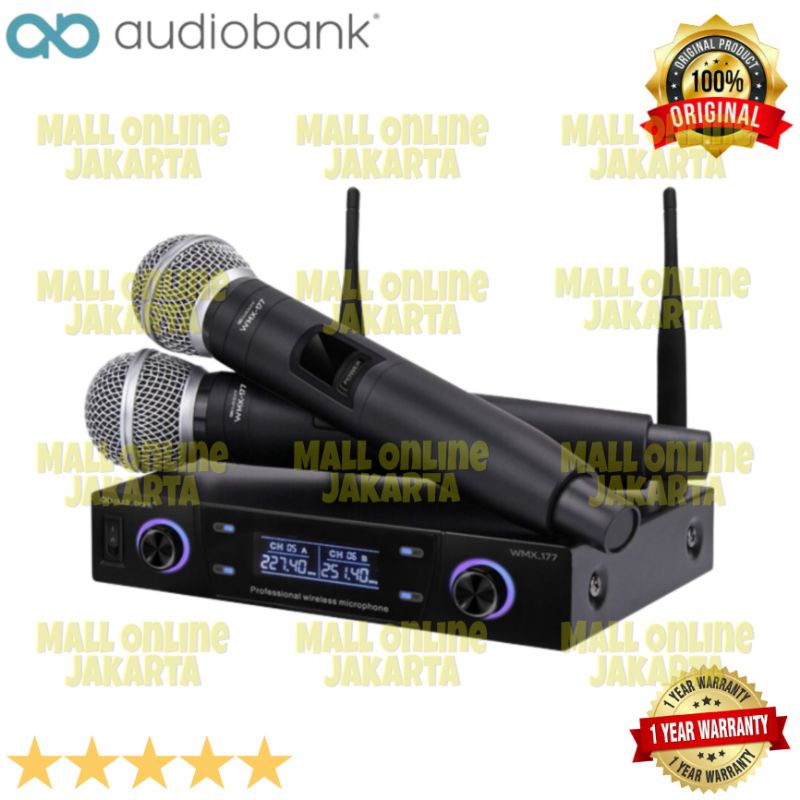 Mic wireless audiobank wmx177 Microphone wireles audio bank wmx 177 / wmx-177