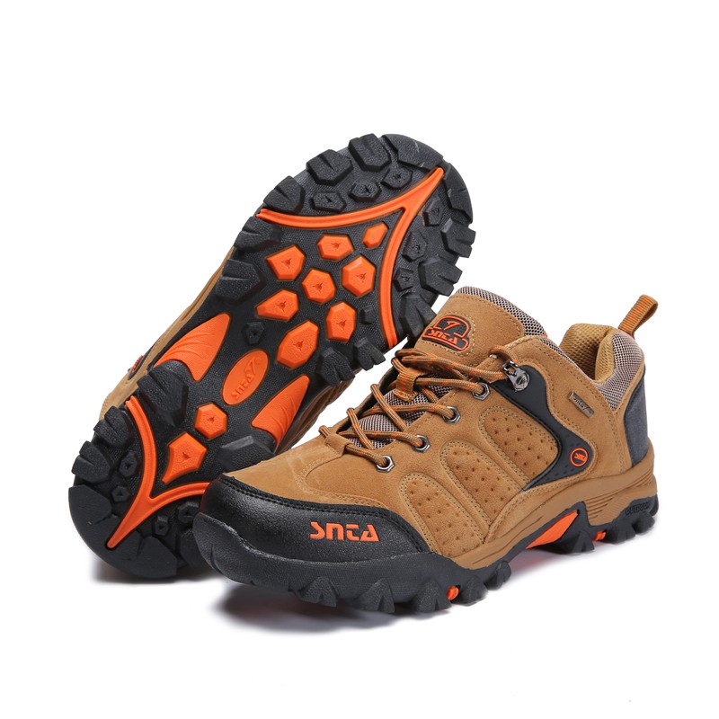 Hiking Shoes SNTA 432 Brown Orange Sepatu Gunung Snta Pendek Original