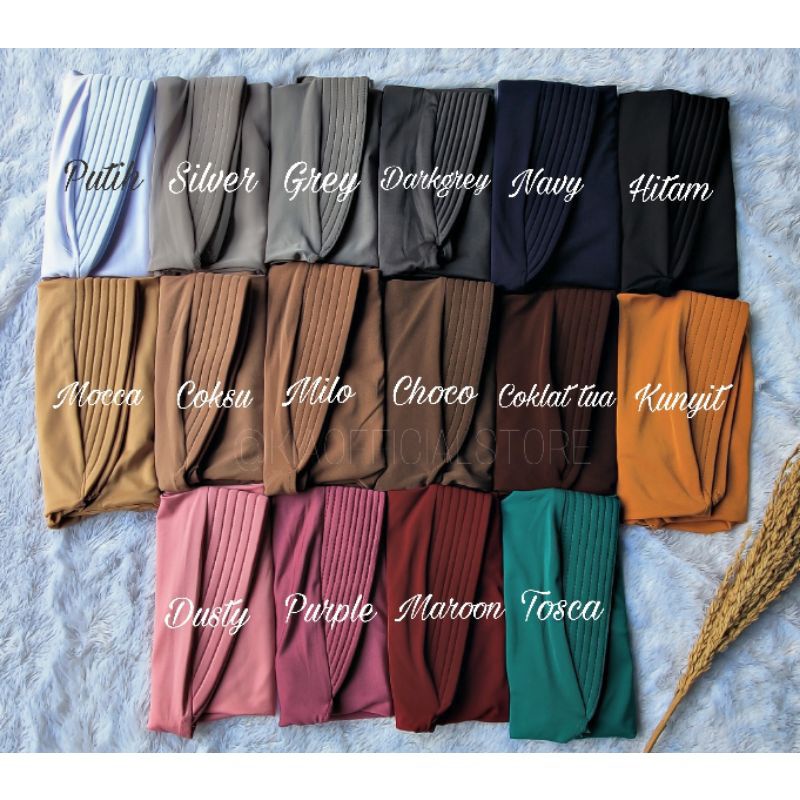 Hijab Jilbab Sport Voli Volley Kerudung Olahraga Remaja Dewasa Bahan Jersey Lycra Realpict