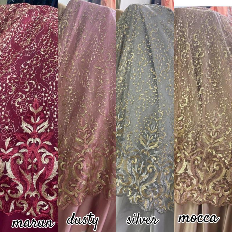 kain tulle bordir/tulle korea/tulle tuton/tulle akar/tulle bordir'korea/tulle eliesaab/tulle halus3d