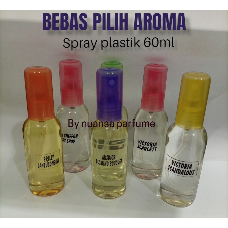 parfum BEBAS PILIH AROMA botol plastik 60ml