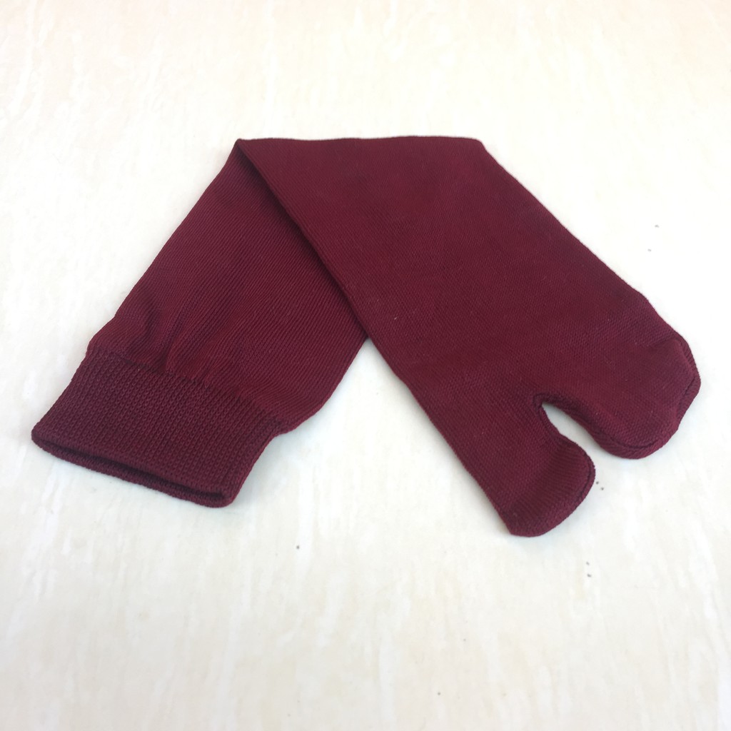 KAOS KAKI JEMPOL POLOS muslimah warna dikemas-KKJM maron