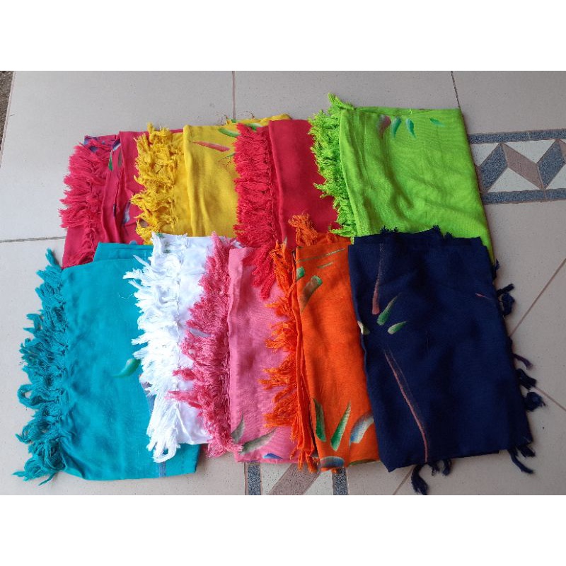 Kain Pantai Bali Polos Oleh Oleh Bali  [PILIH WARNA]