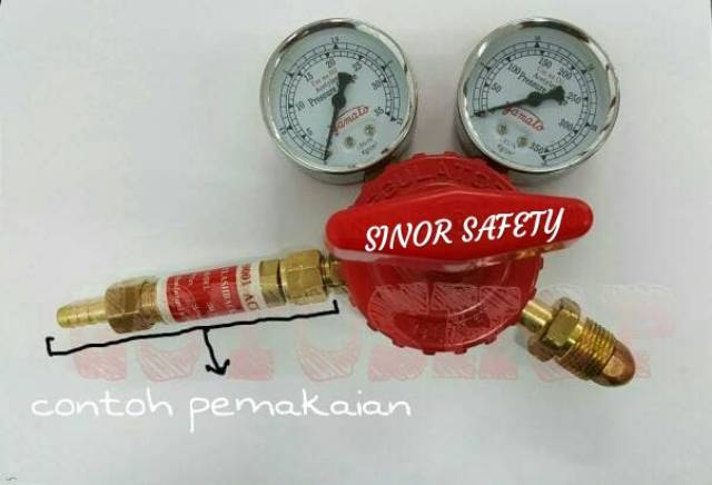 Flashback Arrestor for REGULATOR ACETYLENE Blender Las Potong