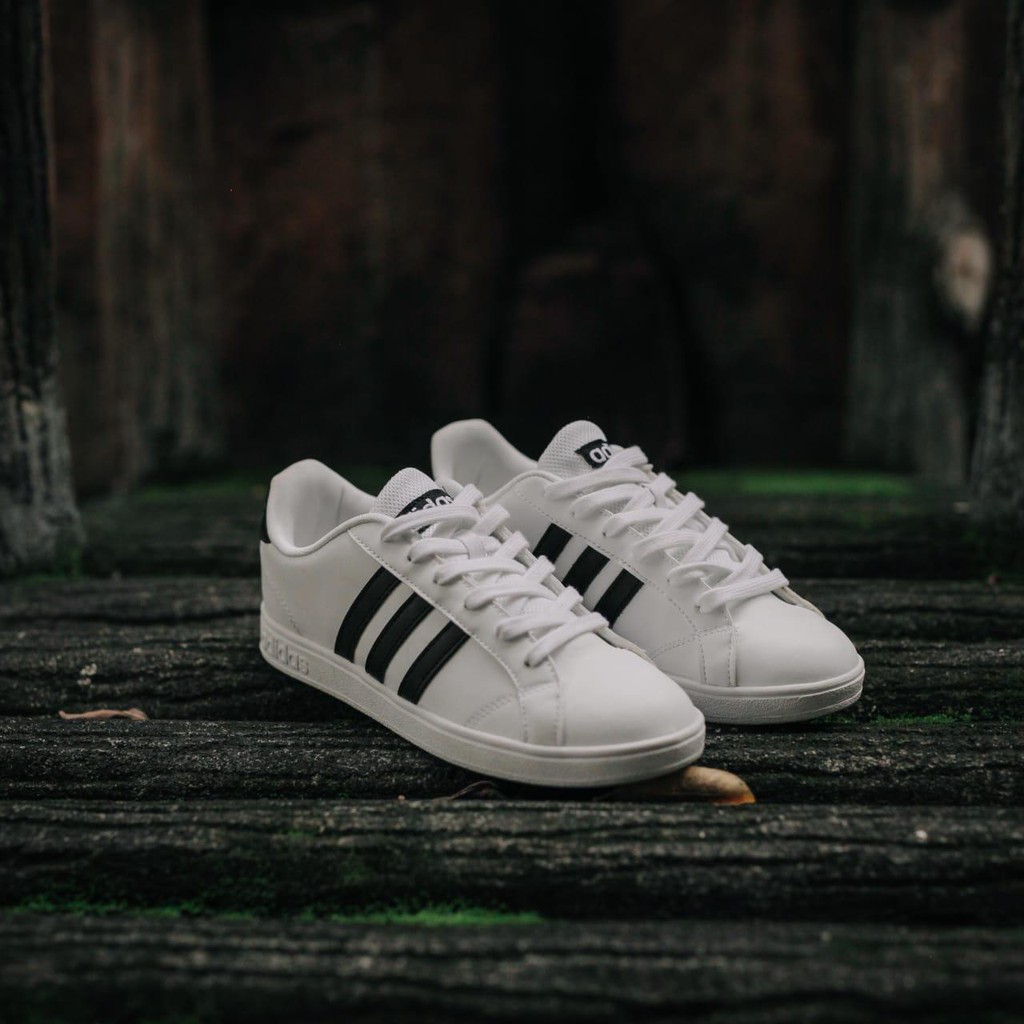 Adidas Neo Baseline White List Black