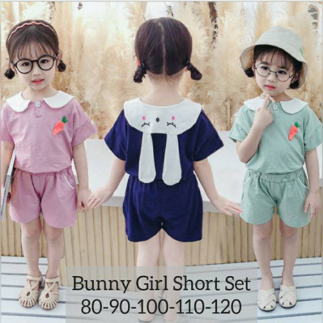 Bunny Girl Short Set/ Setelan Anak Perempuan