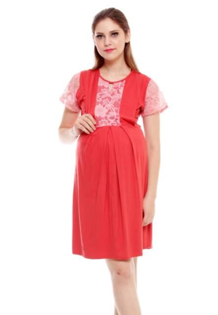 Baju Island- Adeline Baju Hamil Dan Menyusui, Nursing Wear, Baju Busui, Dress Menyusui