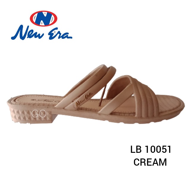 gof NEW ERA LB 10051 Sandal Wanita Tali Silang Slop Wanita Karet Sendal Wanita Kekinian Slip Sandal Strap Silang Sweet