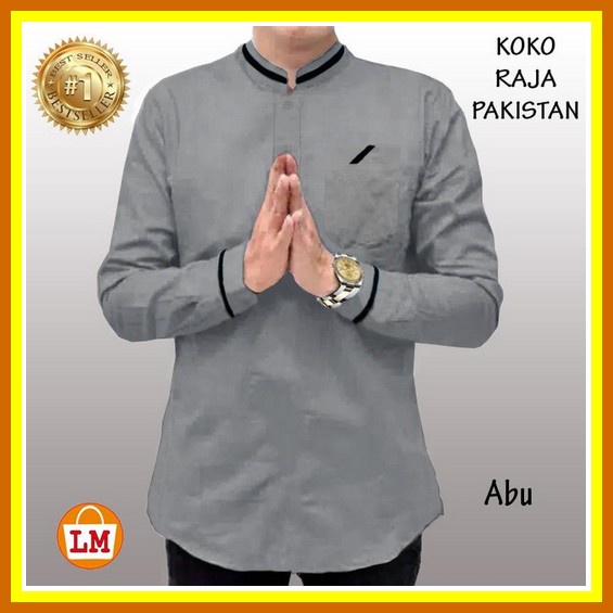 Kemko Tanzanit Mst - Baju Koko Rabbani - Baju Koko Lengan Panjang Putij Lm 15351-15359 Baju Koko Pri