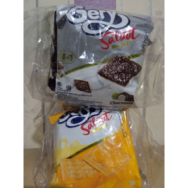 Biskuit Malkis Gery salut cokelat &amp; keju ( 10 × 18 gr)