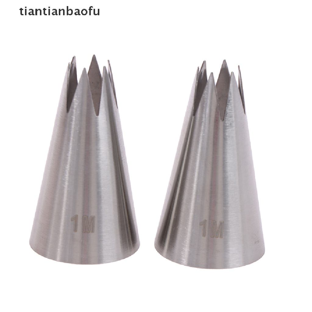 [tiantianbaofu] 1M# Straight 6 teeth cake cream 304 stainless steel decorating mouth Boutique