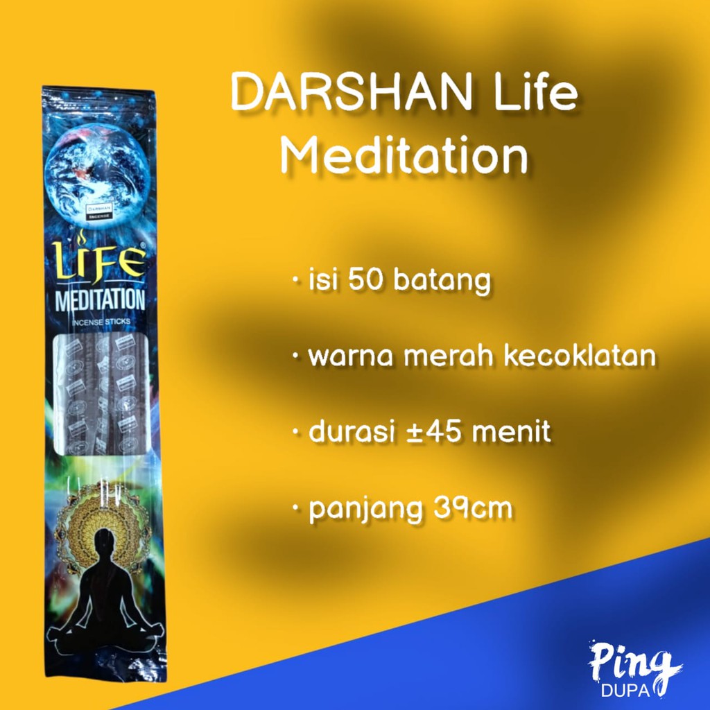 Dupa Hio Meditation Pounch isi 50 batang By Darshan Life India