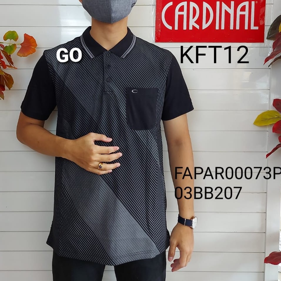 gof KFT CARDINAL FORMAL TSHIRT Pakaian Pria Atasan Kaos Polo T-shirt Casual Original Lengan Pendek