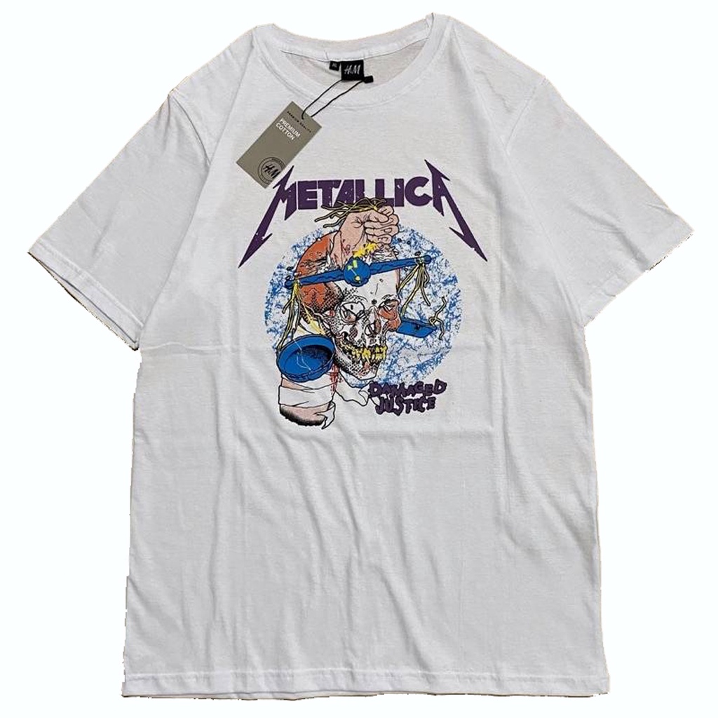 [COD]KAOS BAND METALLICA / KAOS BAND PRIA / KAOS BAND WANITA / KAOS BAND METAL