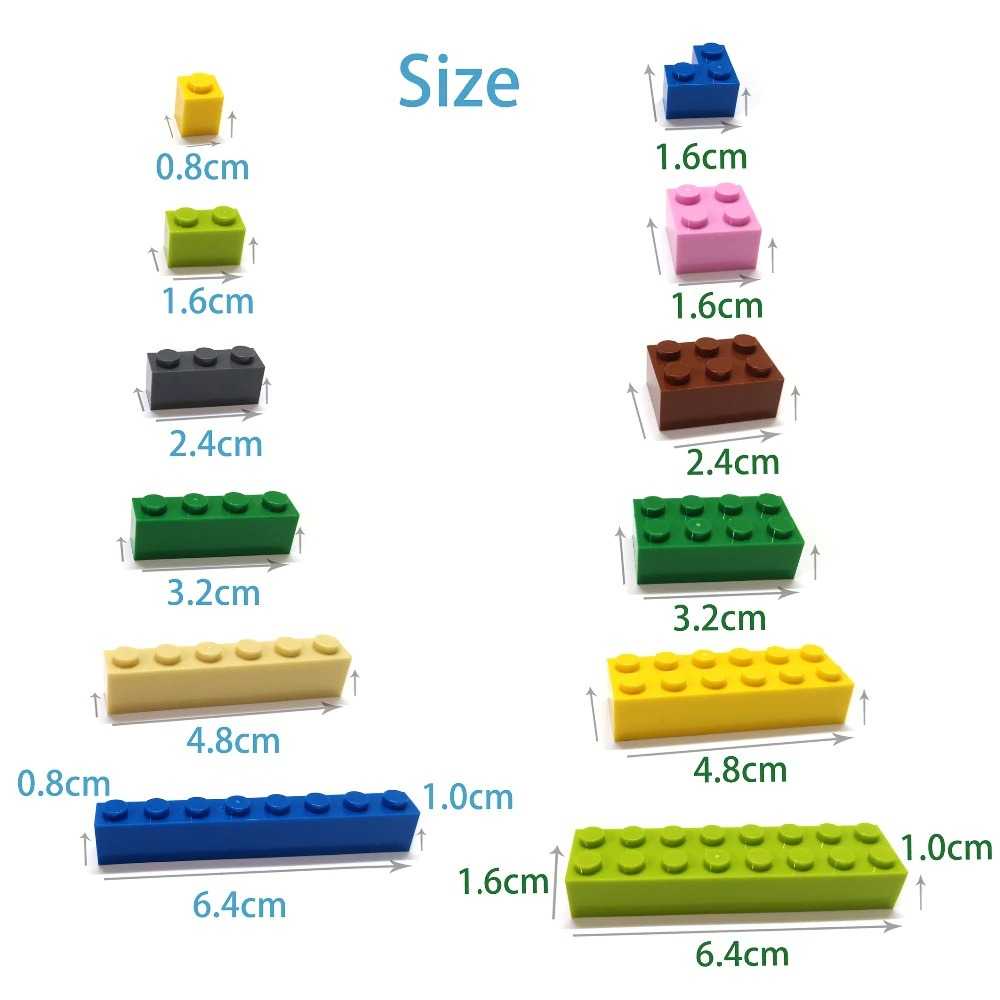 GIJ - ZKZC Mainan Anak DIY Building Blocks Toy 2x4 dots 40PCS