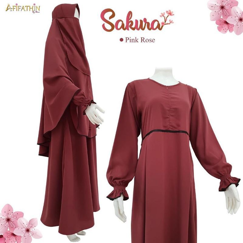 PL SET GAMIS / GAMIS SAKURA / SET GAMIS BY AFIFATIN