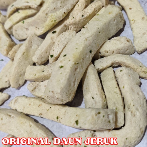 BASRENG STIK PEDAS DAUN JERUK ORIGINAL CABE ASLI BUMBU CIKRUH CEMILAN SNACK PEDAS ENAK-BASRENG ORI D. JERUK