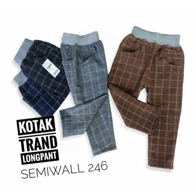 Celana Tartan Anak Panjang Laki 246 (1 - 5 Tahun)