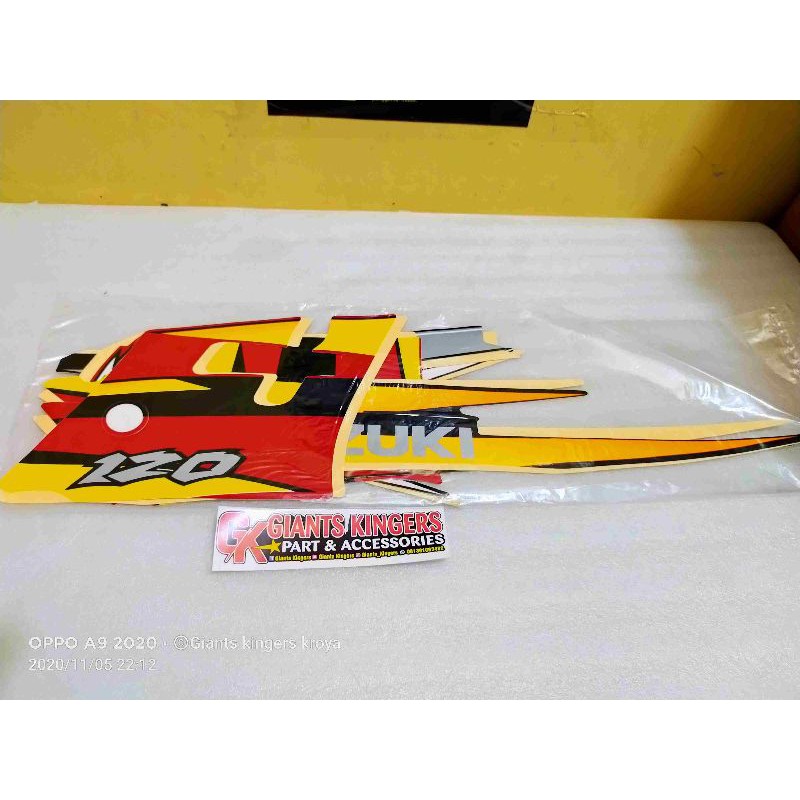 Striping stiker plisir satria hiu kw super ajs