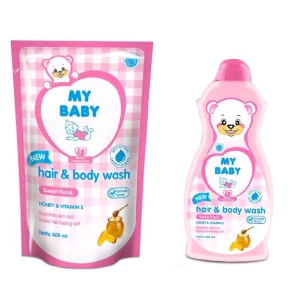 My Baby Hair &amp; Body Wash - MYbaby Sabun Shampoo Mandi Bayi - Sabun Shampo Baby