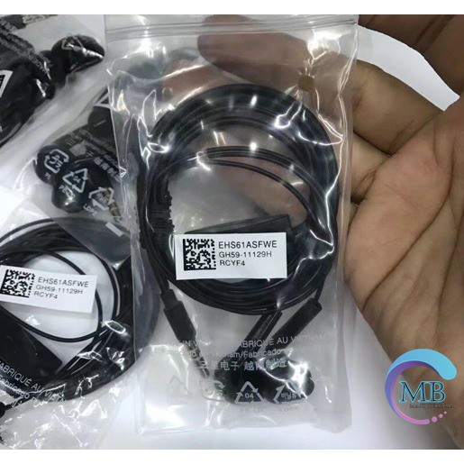 Headset Headsfree henset Hf Samsung J1ace , J2prime , J3 , J5 ,A10s , s5830 original VIETNAM MB1904