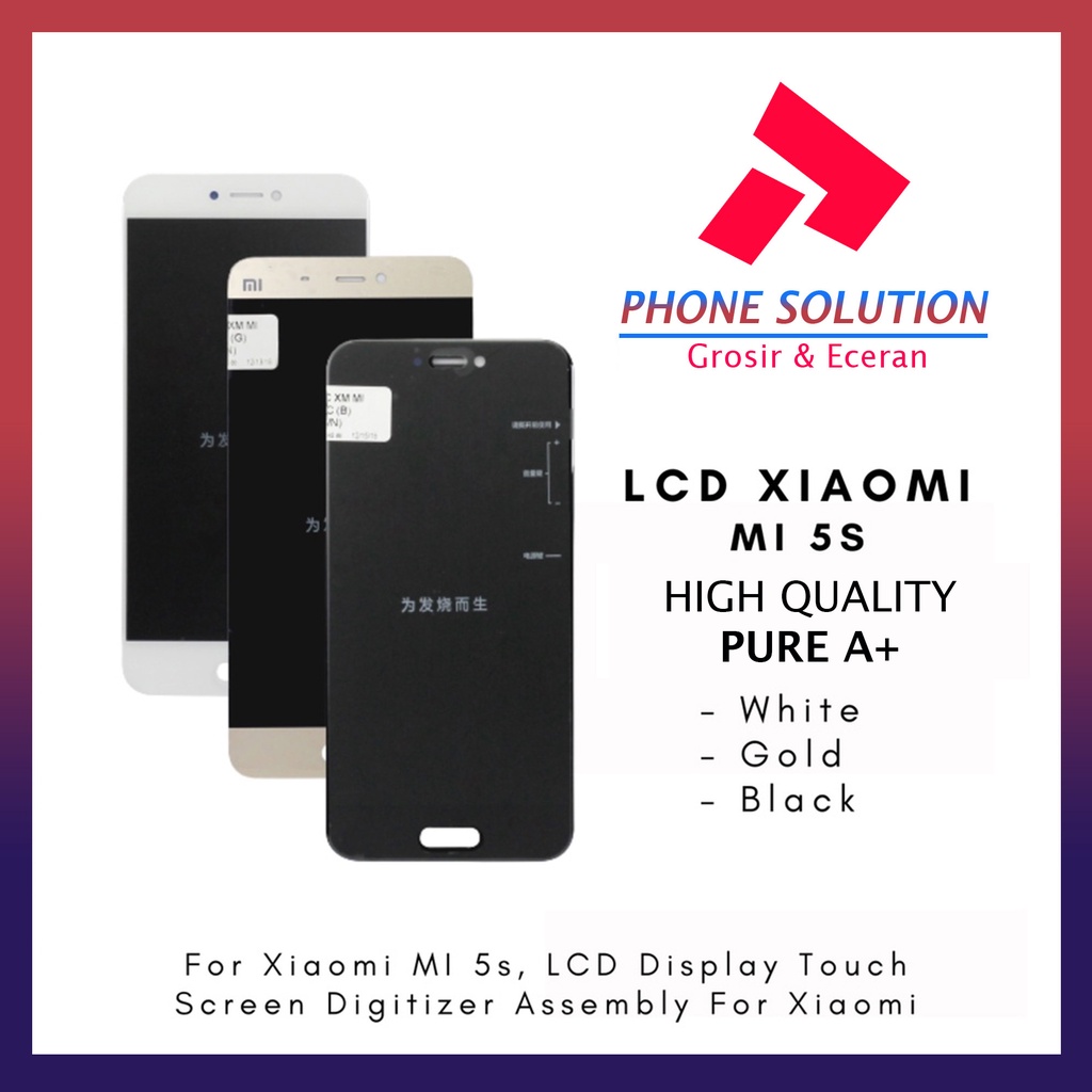 LCD Xiaomi Mi 5s Fullset Touchscreen // Supplier LCD Xiaomi Mi - Garansi 1 Bulan