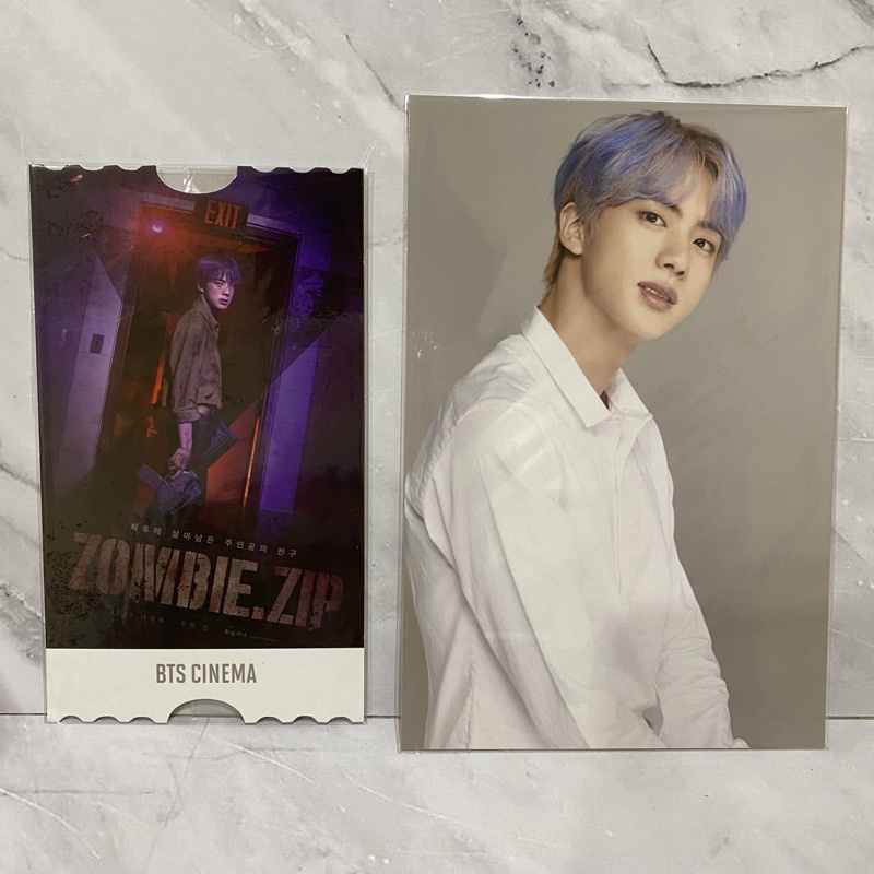 BTS ARMYKIT Jin seokjin photo ticket zombie zip postcard photocard pob renewal official pc