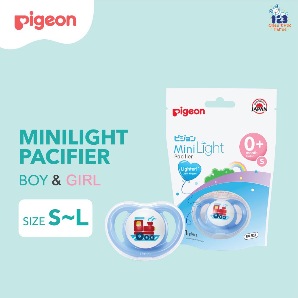 PIGEON Minilight Pacifier Empeng Bayi Empeng Pigeon Pacifier Pigeon - READY MANADO