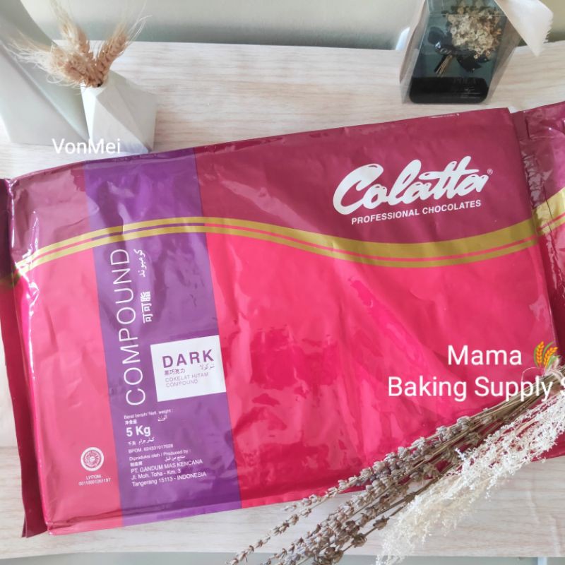 

COLATTA Compound Dark 500 gr Chocolate Cokelat Masak Hitam Compound Colatta 500 gr REPACK