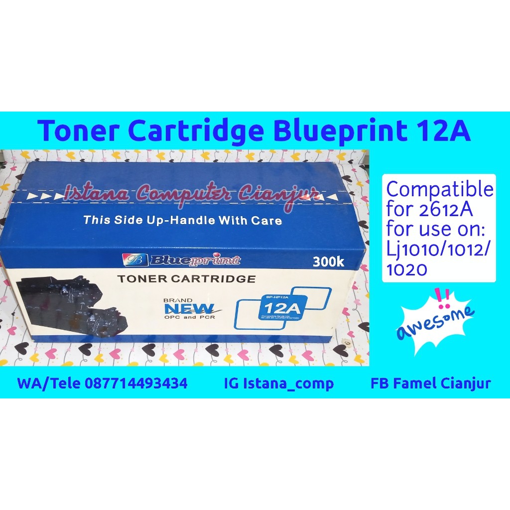 Toner Cartridge Blueprint 12A